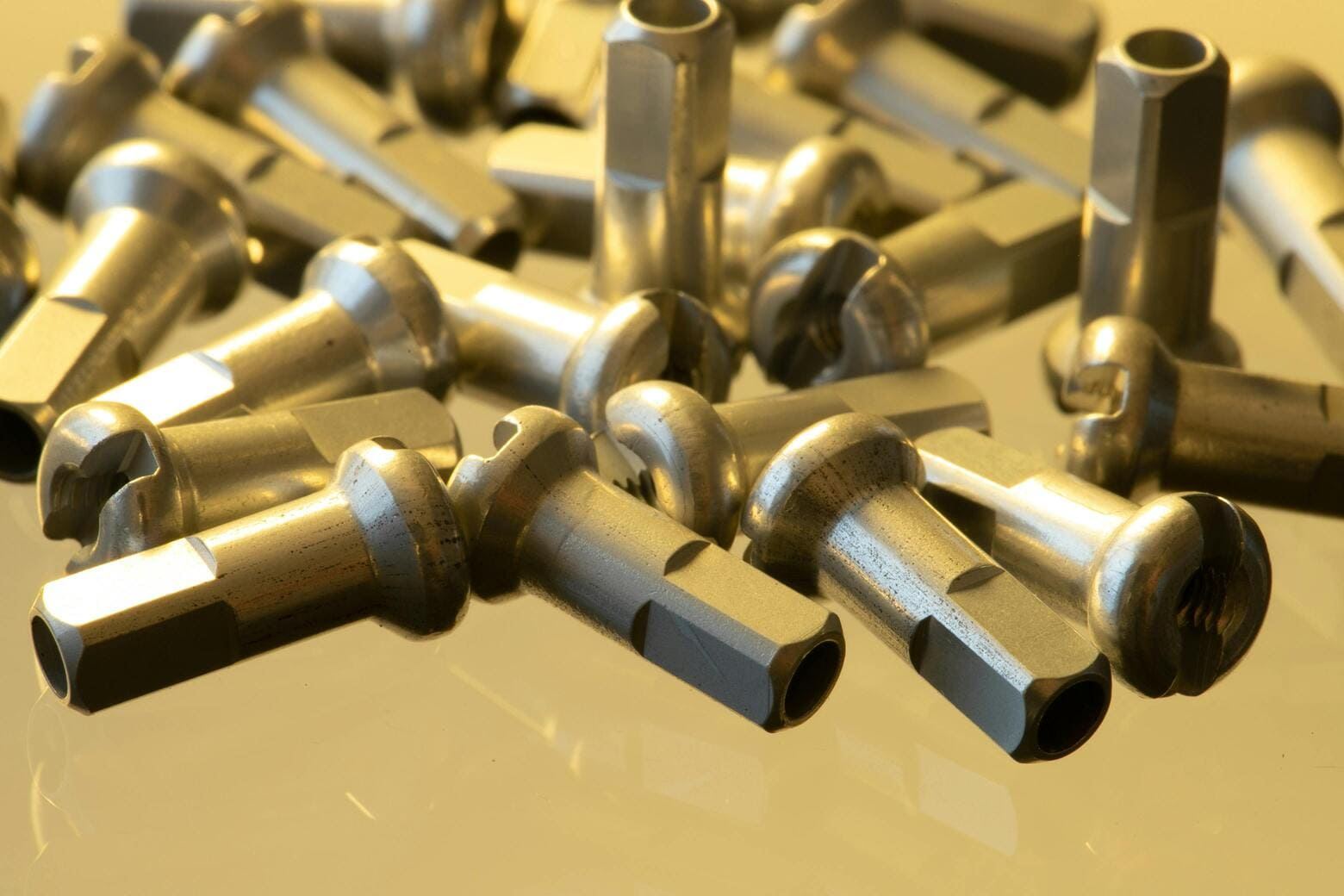 Anodized aluminium turned components